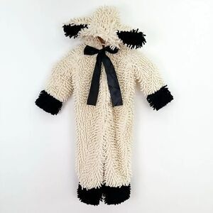 Princess Paradise Woolly Lamb Cream and Black Step in Textured Costume